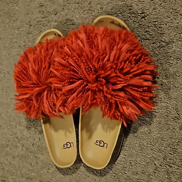 UGG cindi yarn fringe cork slide - Picture 4 of 5